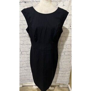 The Limited Black Collection Lined Sleeveless Navy Dress Back Zip Women’s 14